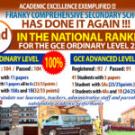 Franky Comprehensive Secondary School has done it again !!!